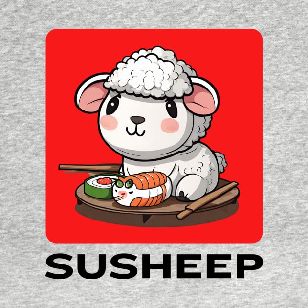 Susheep | Sheep Pun by Allthingspunny